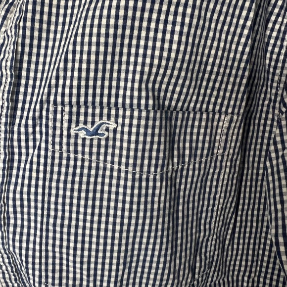 Hollister Checkered Button Down Long Sleeve Shirt Men's Size Medium - Picture 2 of 5